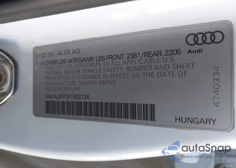 2015 Audi A3 2.0 Tdi Premium из США, поврежденный, VIN WAUAJGFF3F1082134